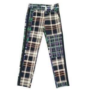 Summum Mixed Print Plaid Pants Size 34 US XS